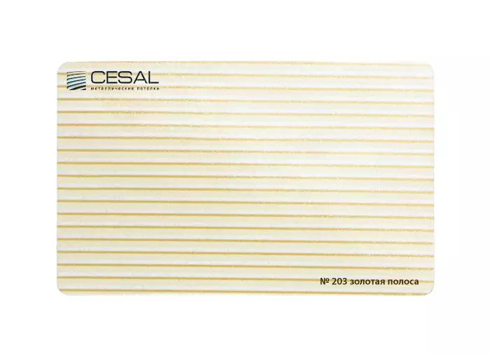 Кассета 300х300 Cesal 203 золотая полоса